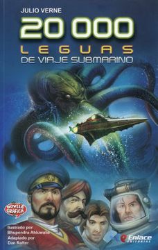 portada 20 000 Leguas de Viaje Submarino, novela grafica
