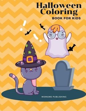 portada Halloween Coloring Book for Kids: A Coloring Book for Adults Featuring Beautiful and Variety Character Ghosts (en Inglés)