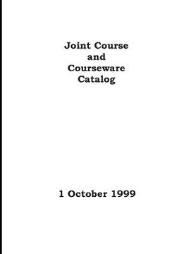 portada Joint Course and Courseware Catalog (en Inglés)