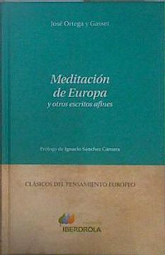 portada Meditación de Europa y Otros Escritos Afines