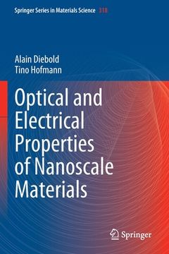 portada Optical and Electrical Properties of Nanoscale Materials (en Inglés)
