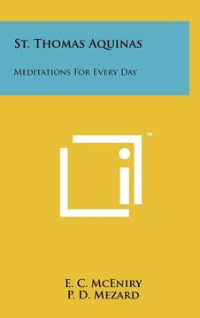 portada st. thomas aquinas: meditations for every day (en Inglés)