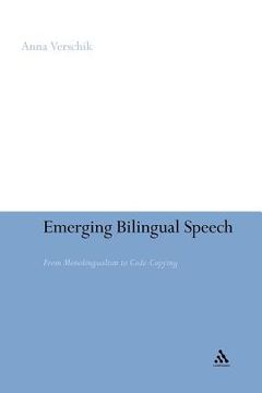 portada emerging bilingual speech (in English)