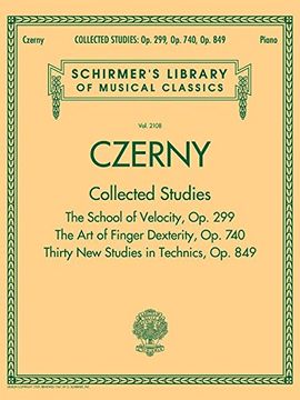 portada Schirmer's Library of Musical Classics: Czerny - Collected Studies (Piano Collection) (en Inglés)