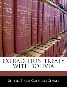 portada extradition treaty with bolivia (en Inglés)