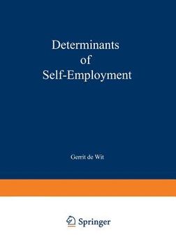 portada determinants of self-employment (en Inglés)