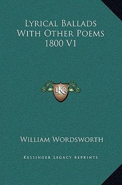 portada lyrical ballads with other poems 1800 v1