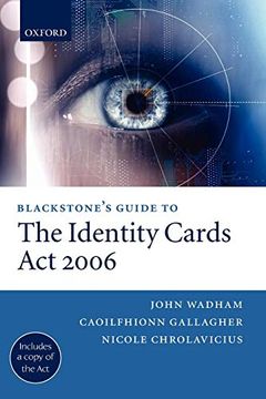 portada Blackstone's Guide to the Identity Cards act 2006 (en Inglés)