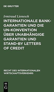 portada Internationale Bankgarantien und die Un-Konvention Über Unabhängige Garantien und Stand-By Letters of Credit (en Alemán)