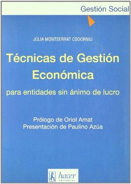 portada Técnicas de Gestión Económica Para Entidades sin Ánimo de Lucro (in Spanish)