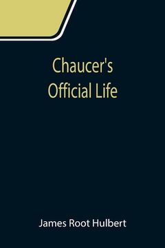 portada Chaucer's Official Life (en Inglés)