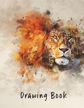 portada Drawing Book: Lion 8.5x11 (in English)