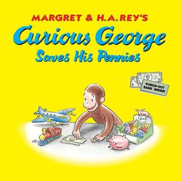 portada curious george saves his pennies (in English)