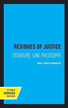 portada Residues of Justice: Literature, Law, Philosophy (en Inglés)