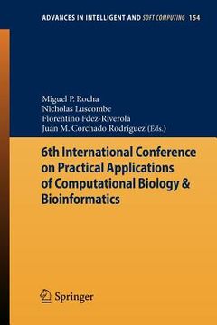 portada 6th international conference on practical applications of computational biology & bioinformatics (in English)