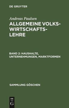 portada Haushalte, Unternehmungen, Marktformen (in German)