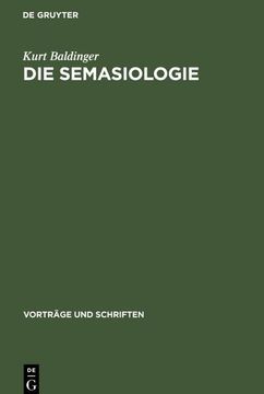 portada Die Semasiologie (en Alemán)