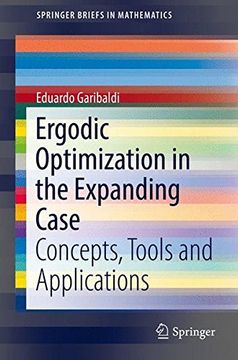 portada Ergodic Optimization in the Expanding Case: Concepts, Tools and Applications (Springerbriefs in Mathematics) (in English)