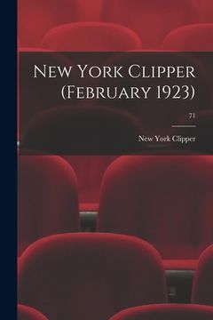 portada New York Clipper (February 1923); 71 (in English)