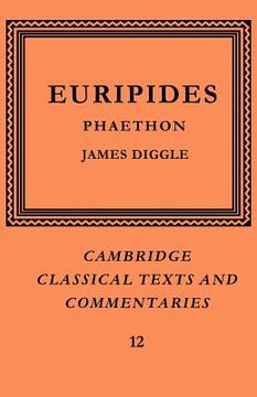 portada Euripides: Phaethon Paperback (Cambridge Classical Texts and Commentaries) (in English)