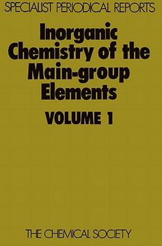 portada inorganic chemistry of the main-group elements: volume 1 (en Inglés)
