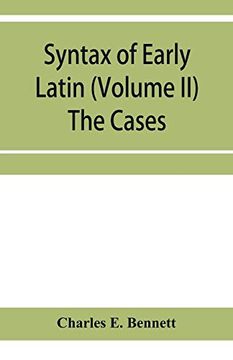 portada Syntax of Early Latin (Volume ii) the Cases (en Inglés)