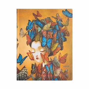 portada Paperblanks Agendas de 12 Meses Flexis de Tapa Blanda 2022 Madama Butterfly | Vertical | Ultra (180 × 230 mm)