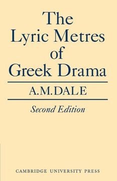portada Lyric Metres of Greek Drama Paperback (in English)