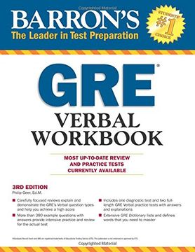 portada Barron's GRE Verbal Workbook, 3rd Edition