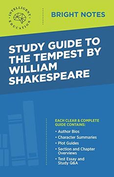 portada Study Guide to the Tempest by William Shakespeare (Bright Notes) (in English)