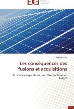 portada Les Consequences Des Fusions Et Acquisitions