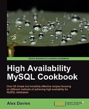 portada high availability mysql cookbook (en Inglés)