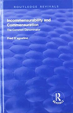 portada Incommensurability and Commensuration: The Common Denominator