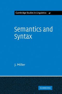 portada Semantics and Syntax: Parallels and Connections (Cambridge Studies in Linguistics) (en Inglés)