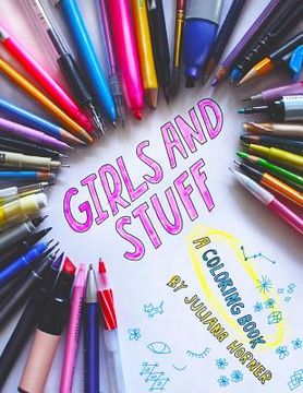 portada Girls and Stuff: A Coloring Book (en Inglés)