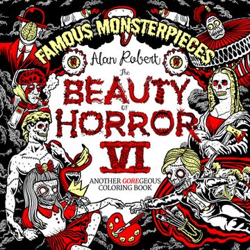 portada The Beauty of Horror 6: Famous Monsterpieces Coloring Book (in English)