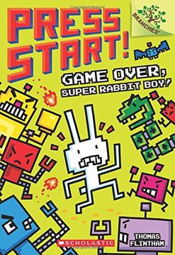 portada Game Over, Super Rabbit Boy! A Branches Book (Press Start! #1) (en Inglés)