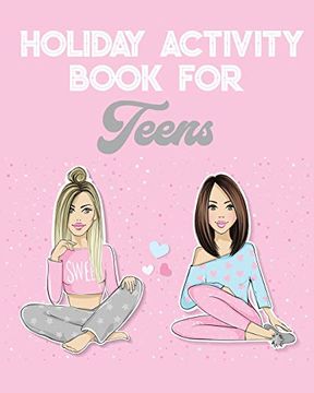 portada Holiday Puzzle Activity Book for Teens Both Sexes: Book of 8 Different Paper Games (in English)