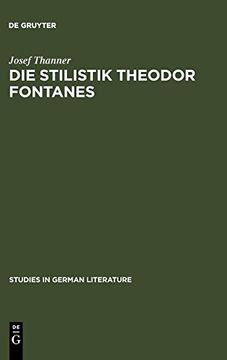 portada Die Stilistik Theodor Fontanes (en Alemán)