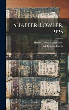 portada Shaffer-Fowler, 1925 (en Inglés)