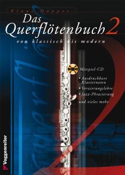 portada Das Querflötenbuch 2 - Mit CD: Von Klassisch bis modern - Ausdruckbare Klaviernoten - Verziehrungslehre - Jazz-Phrasierung