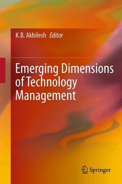 portada emerging dimensions of technology management (en Inglés)