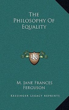 portada the philosophy of equality (en Inglés)