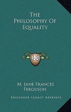 portada the philosophy of equality (in English)