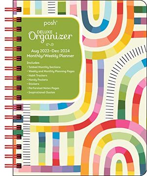 portada Posh: Deluxe Organizer 17-Month 2023-2024 Monthly 