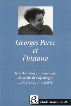portada Georges Perec et L'historie.