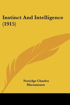 portada instinct and intelligence (1915) (en Inglés)