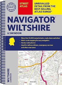 portada Philip's Navigator Street Atlas Wiltshire and Swindon (en Inglés)