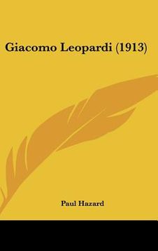 portada giacomo leopardi (1913) (en Inglés)