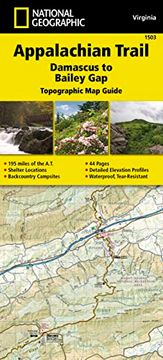 portada Appalachian Trail: Damascus to Bailey gap map [Virginia] (National Geographic Topographic map Guide, 1503) (en Inglés)